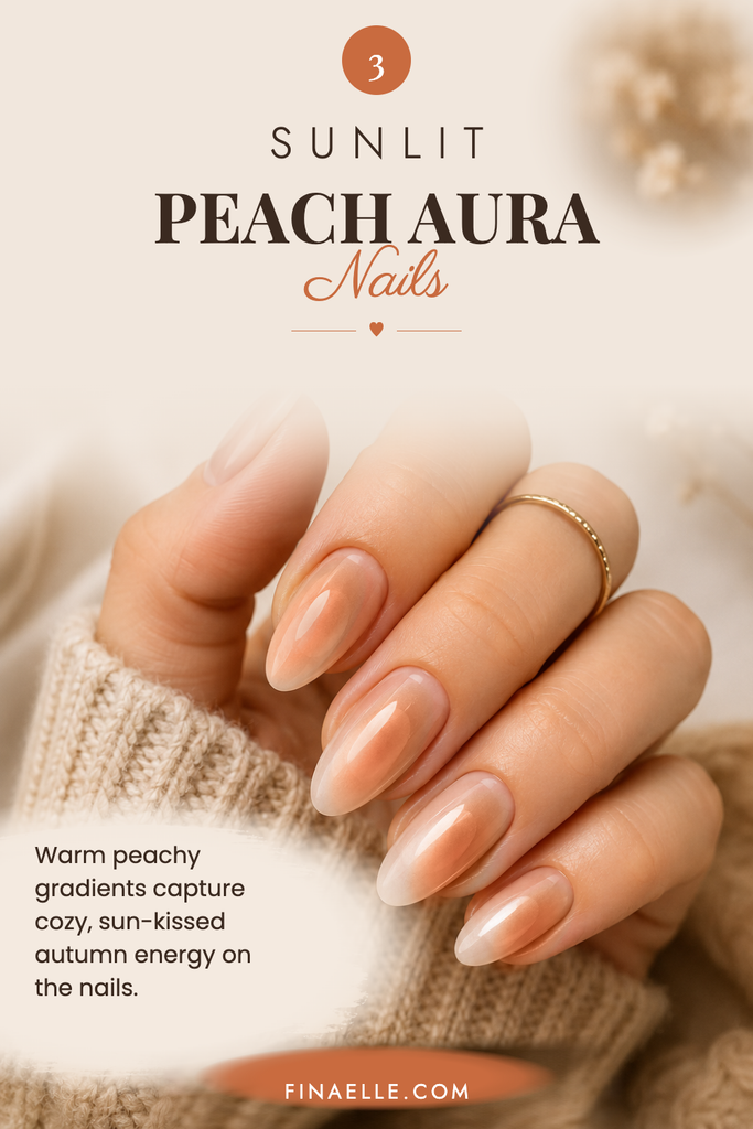 Peach Aura Nail Ideas